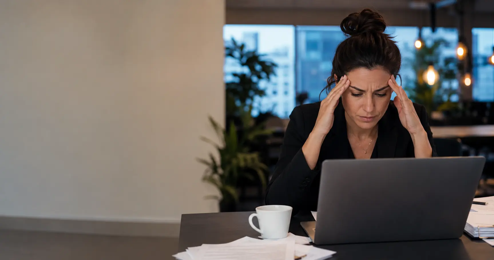 A hiring manager working through a high volume of applications