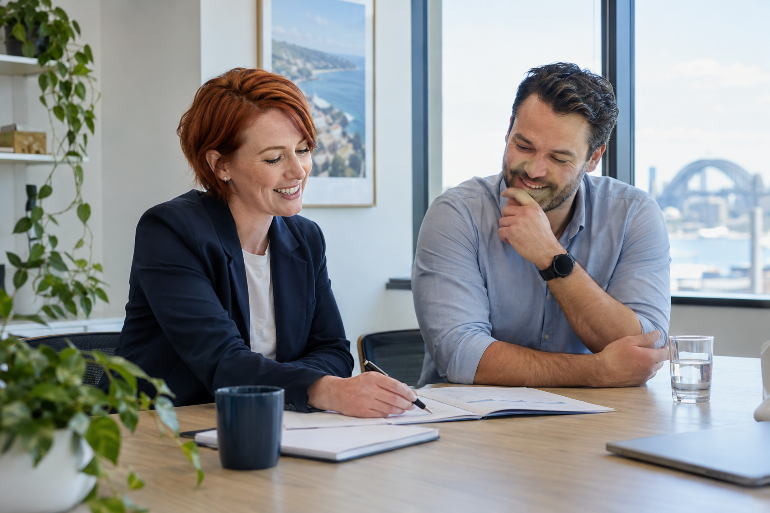 Recruiters defining job criteria together